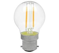 lyyt RF469069 B22 2 W LED Glass Golfball Filament Lamp, Warm White