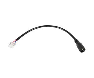 Lyyt | Single Colour LED Tape Crimp to DC Connector 25cm - 2.1mm Female DC Plug, Easy IP20 COB LED Strip Connection, No Soldering, Secure Power Link | 10mm Pack of 5