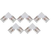 Lyyt - Solderless RGB COB LED Strip Connectors - 5 Pack - 10mm L-Connectors