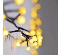 Lyyt | Warm White Decorative Bauble & Berry Fairy Lights | 500 LEDs with 8-Mode Wireless Controller | Expandable Sets, 10m String Lights, 2.5m Power Cable