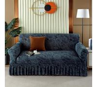 LYZIDEBAE Sofa Couch Cover Ruffle Skirt Elastic Printed Non Slip Universal Couch Cover Lounge Rv Corner Super Stretch Single Soft Arm Chair Sofa Slipcover Cover Furniture Protector,11,3 seater