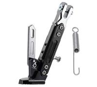 LYZPD Motorcycle Kickstand for Kawasaki KX 65 2002-2018 2019 2020 2021 2022 2023 2024 2025 2026, Adjustable Foot Bracket Aluminum Alloy Side Stands Motorbike Accessories,Silver