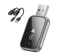 LYZPD Wireless CarPlay Adapter for Rolls Royce Dawn Luxury Convertible 2015-2017 2018 2019 2020 2021, Plug & Play Fast Auto-Connect, Upgrade from Wired CarPlay to Wireless 2-in-1 Converter,Glossy