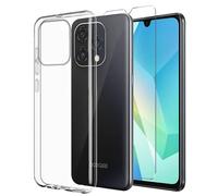 LYZXMY Case Compatible with Doogee N55 / Doogee N55 Plus/Doogee N55 Pro (6.56") Phone Case with 1 Pack Tempered Glass Screen Protector - Transparent Silicone Soft TPU Cover Bumper Shell