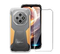 LYZXMY Case for Blackview Fort 1 + 1 x Tempered Film Glass Screen Protector - Transparent Silicone Soft TPU Cover