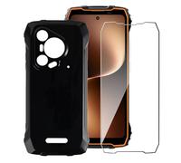 LYZXMY Case for Blackview Oscal Pilot 3 + 1 x Tempered Film Glass Screen Protector - Black Silicone Soft TPU Cover Shell for Blackview Oscal Pilot 3 (6.78")