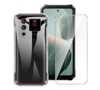 LYZXMY Case for DOOGEE Blade 20 Ultra + 1 x Tempered Film Glass Screen Protector - Transparent Silicone Soft TPU Cover Shell for DOOGEE Blade 20 Ultra (6.6")