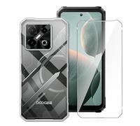 LYZXMY Case for Doogee Blade GT Pro + 1 x Tempered Film Glass Screen Protector - Transparent Silicone Soft TPU Cover Shell for Doogee Blade GT Pro (6.72")