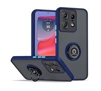 LYZXMY Case for Motorola edge50 pro Royal blue with Ring Stand Case,PC+TPU Shockproof Anti-Scratch Phone Case Cover