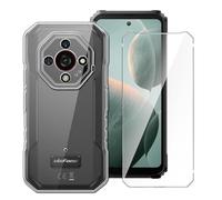 LYZXMY Case for Ulefone Armor X32 / X32 Pro + 1 x Tempered Film Glass Screen Protector - Transparent Silicone Soft TPU Cover Shell for Ulefone Armor X32 / X32 Pro (6.56")