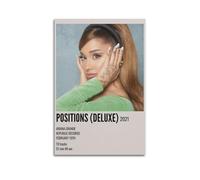 LYZYYW Ariana Grande PositionsCanvas Art Album Poster Hip-hop Artist Canvas Painting Album Oil Painting Decorate Teen Home Office12x18inch(30x45cm) Unframe-style-44