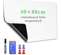 LYZZXI Magnetic Whiteboard Wall Sticker: Weekly Plans Stay in View | Flexible Magnet-Receptive Dry-Wipe Film - 40 × 80 cm Smooth Finish with Easy-Peel Backing for Timetables Reminders and Ideas