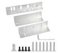 LZ Mounting Bracket Holder Stand for Electric Magnetic Lock 280kg, Aluminum Alloy Door Lock Support Clamp for Inward Opening Wooden Security Fire Doors