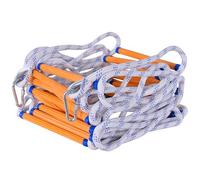 LZ.MZXU Rope Ladder, Fire Escape Ladder 5M/16.4FT with 2 Hooks Fire Escape Safety Rope Portable Emergency for Window Balcony Homes Guardrail