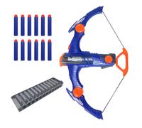 (LZ068) Youth Archery Toy Set with Soft Bullets - Educational Shooting Game, Mixed Color, Continuous Fire