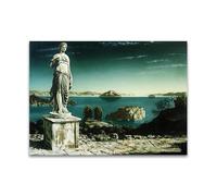 LZ6J8C9 Carel Willink 'Landscape' Art Print. Famous Paintings Reproduction on Canvas. Surrealism Canvas Wall Art Picture Home Decor 55x40cm Frameless