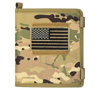 LZBMIEF Tactical Map Case Multifunctional Map Pouch with Pen EDC Tool Holder Map Protector Foldable Map Storage Bag with Clear Window for Reading Map while Outdoors or Hiking (CP)