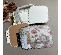 LZBRDY 3D Background Metal Cutting Dies for Scrapbooking - Lace Frame Die Cuts for DIY Wedding Party Cards & Album Decor (Lace Edge Background Frame 5.1 x 4.8 in)