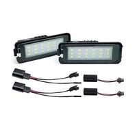 LZBZHB For Seat For Leon For Altea For Ibiza For Exeo For Toledo For Skoda For Superb For Sedan 2Pcs White LED Number License Plate Light Licence Umber Plate Light