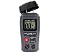 Lzcat EMT01 0-99.9% Two Pins Digital Wood Moisture Meter Humidity Tester Timber Damp Detector 0.5 Percent Accuracy Moisture Meter (Black)