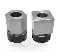 Lzcdelyxiao ER-32 Collet Block, Square and Hex Collet Chuck Block Set, Workholding Holder, 0.005 mm Accuracy, High Concentricity, Finish Machining