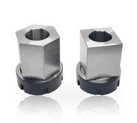 Lzcdelyxiao ER-40 Square and Hex Collet Chucks Block 0.005 mm Accuracy Carbon Steel Workholding Holder for CNC Lathe Engraving Machine