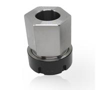 Lzcdelyxiao ER32 Hex Collet Block, ER32 Hex Collet Holder, ER32 Hex Collet Chucks Block, 0.005 mm Accuracy Carbon Steel Workholding Holder for CNC Lathe Engraving Machine