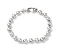 LZD 6-10" Stainless Steel Ball Chain Beads Bracelet Silver Gold Multicolor 2/4/6/8/10mm Bead P274, 6 UK, Stainless Steel, no gemstone