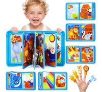 LZDMY Baby Montessori Busy Book for 2 3 Year Olds Boys Girls, Toddlers Educational Sensory Activity Books,Noah's Ark Book Busy Board, Babies Birthday Gifts