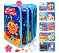 LZDMY Baby Montessori Busy Book for 2 3 Year Olds Boys Girls, Toddlers Educational Sensory Activity Books, Ocean Book Busy Board, Babies Birthday Gifts