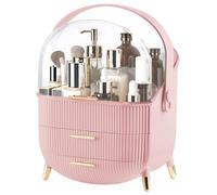 LZDMY Makeup Organiser Storage, Skincare Organiser Drawers Beauty Holder Cosmetic Organisers for Bathroom, DressingTable Organiser Dustproof Waterproof (Style2-Pink)