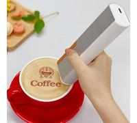 LZDOYY Protable Food Printer,Printer Pen & Edible Inkjet Printer,Mini Food Printer, WiFi Printing Machine Cake Coffee Desserts DIY Decoration Maker,Black