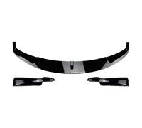 LzDQF Car Front Bumper Lip Splitters for BMW Serie 3 F30 F31 320i 328i 330i 335i M-Sport 2013-2019 Car Accessories Splitter Lip Spoiler Diffuser Guard Body Kit Cover.,A/Black