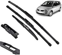 LzDQF Car Front Windscreen Wiper Blades Brushes for Scenic 2 Grand 2005-2009 26" 22" 10" Front Windshield Wiper Blades.
