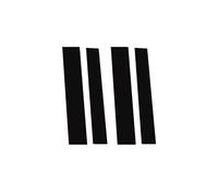 LzDQF Car Pillar Sticker Decal for Nissan Navara/Frontier/NP300 Crew Cab 2018-2021 4Pcs,Window Trim Cover Bc Column Center Stickers Side Door Casement Exterior Accessories.,A-bright black style