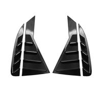 LzDQF Car Rear Side Window Louvers for KIA Rio K2 versión 2011 2012 2013 2014-2015,Window Blinds Shades Shutter Cover Decoration Accessories.,B-glossy Black
