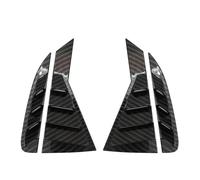 LzDQF Car Rear Side Window Louvers for KIA Rio K2 versión 2011 2012 2013 2014-2015,Window Blinds Shades Shutter Cover Decoration Accessories.,C-carbon Fiber