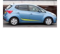LzDQF Car Side Skirt Stickers stripe decal Decals,For Hyundai ix20 Sport Car Door Side Skirt Sticker Auto Body Decor Decals.,B-Yellow
