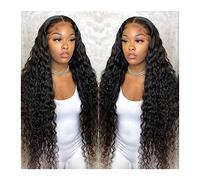 Lzeal women's wigs Hair Replacement Wigs Deep Wave Lace Frontal Wig 10-30 Inch Brazilian Wet And Wavy Curly Lace Front Human Hair Wigs T Part 13×5 Transparent Lace Wigs for Women Wig for Fashion