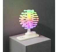 LZEXIN Creative Table Lamp, RGB Rotating Desk Light with Type-C Charging, Touch Control Bedside Lamp with 15W Wireless Charging for Phones and Watches Boys, Grils, Bedroom, Living Room Use