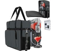 LZEXIN Portable Carrying Bag for Ninja Slushie Machine FS300/FS301, Waterproof Dustproof Thick Travel Carrier Case with Double-zipper, 2 Side/Front Storage Bags for Frozen Drink Maker