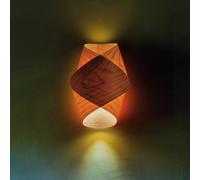 LZF LAMPS LZF Orbit wall lamp, cherry wood colour, width 19 cm, wood
