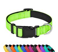 LZGOPE Reflective Dog Collar, Adjustable Soft Neoprene Padded Nylon Pe