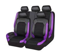 LZGQAZ 9 Pcs Car Seat Cover for Audi A3 Sportback (8V) 2012 2013 2014 2015 2016 2017 2018 2019, Leather Front and Rear Seat Covers Full Sets Waterproof Breathable Interior Accessories,Purple
