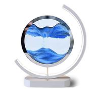 LZH FILTER Sands of Time Lamp, 3D Sand Art Liquid Motion, Kinetic Art Quicksand Painting with Led Light, Desktop Decoration Gift for Teacher Children Toys