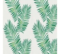 LZH-LP Green Tropical Palm Leaves Self-Adhesive Wallpaper, 45x300CM Bohemian Palm Leaves Peel Stick Vinyl Removable Wallpaper Film Roll for Wall Cabinet Décor