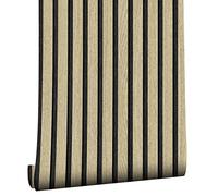 LZH-LP Peel and Stick Wallpaper, 44.5x1200CM Wood Grain Stripe Contact Paper 3D Effect Wood Self-Adhesive Wallpaper Removable Vinyl Film Room Wall Furniture Covering