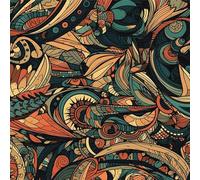 LZH-LP Self Adhesive Wallpaper Abstract Ukiyo-e Peel and Stick Wallpaper, 44x600CM Colorful Wallpaper Removable Vinyl Wrap for Home Wall Decor