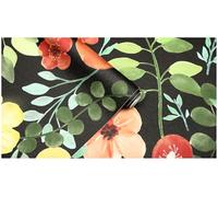 LZH-LP Self Adhesive Wallpaper Flower Leaf Peel and Stick Contact Paper, 45x300CM Abstract Plant Dark Background Removable Decorative Film for Cabinet Furniture