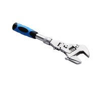 LZHAOHE 5-in-1 Adjustable Torque Wrench 10" - 180° Folding Ratchet Spanner with Chrome-Molybdenum Steel, Multi-Mode Ratcheting Wrench for Home Repair